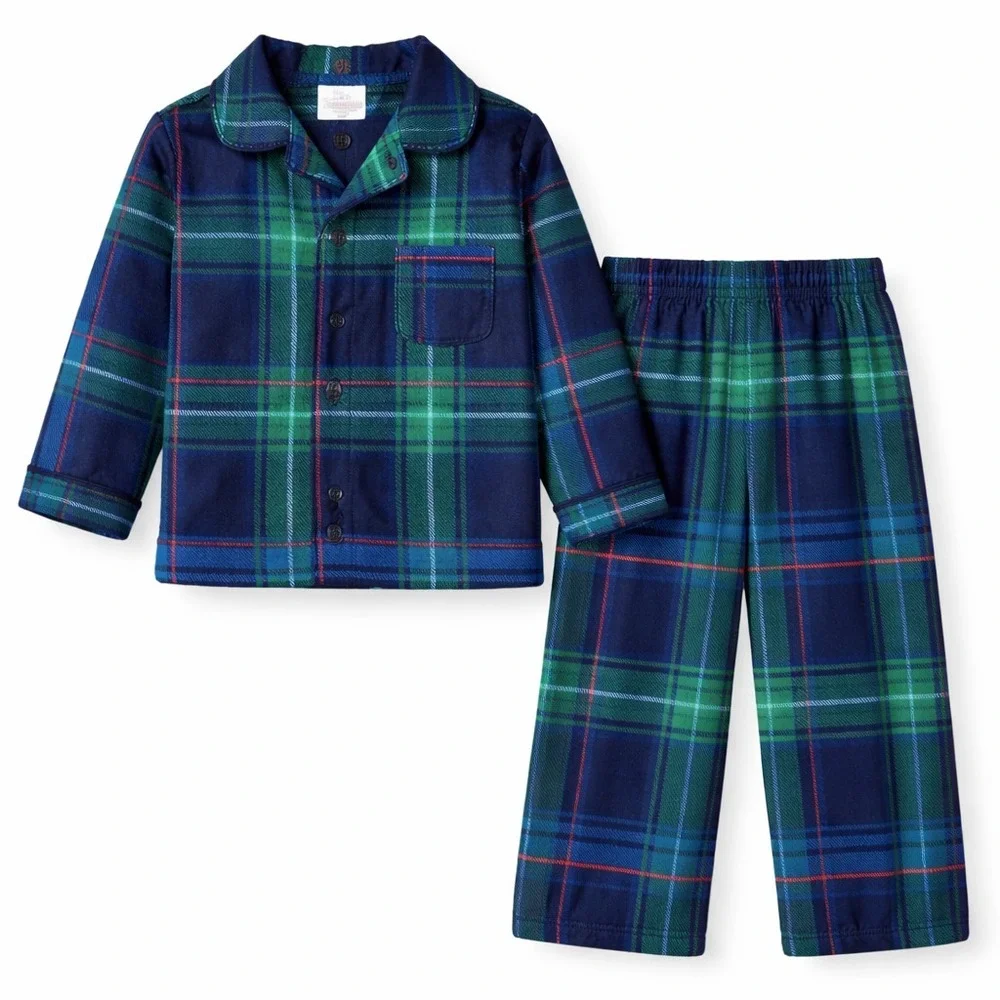 Wondershop Toddler Plaid Christmas Pajamas 2T Tartan Family Matching PJs Set